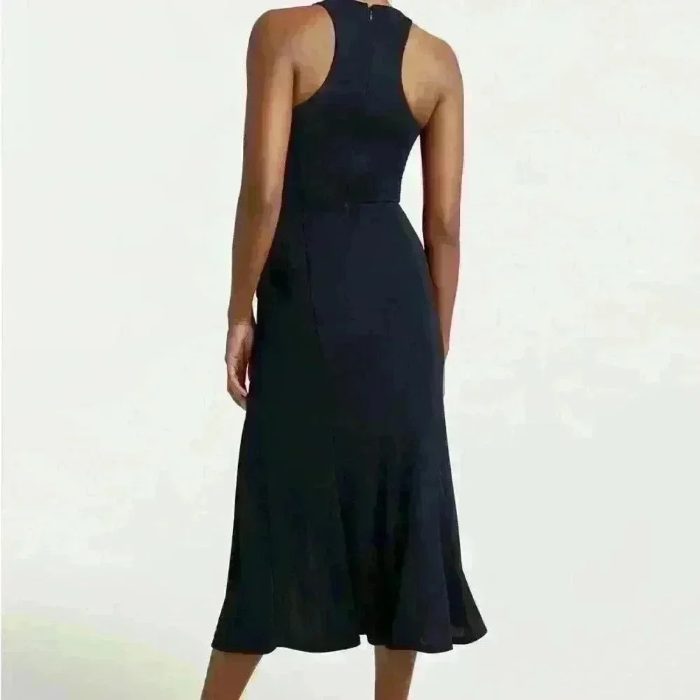 NEW! Cinq a Sept Lezlie Jersey Sleeveless Racerback Midi Dress - Picture 2 of 13